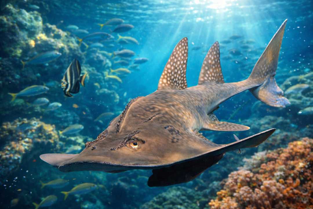 Mengenal Shark Ray Ikan Langka dengan Bentuk Gabungan Hiu dan Pari