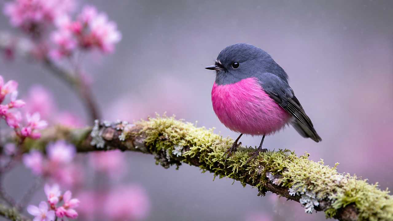 Di Balik Hutan Sunyi, Pink Robin Hadir dengan Keindahan yang Menenangkan